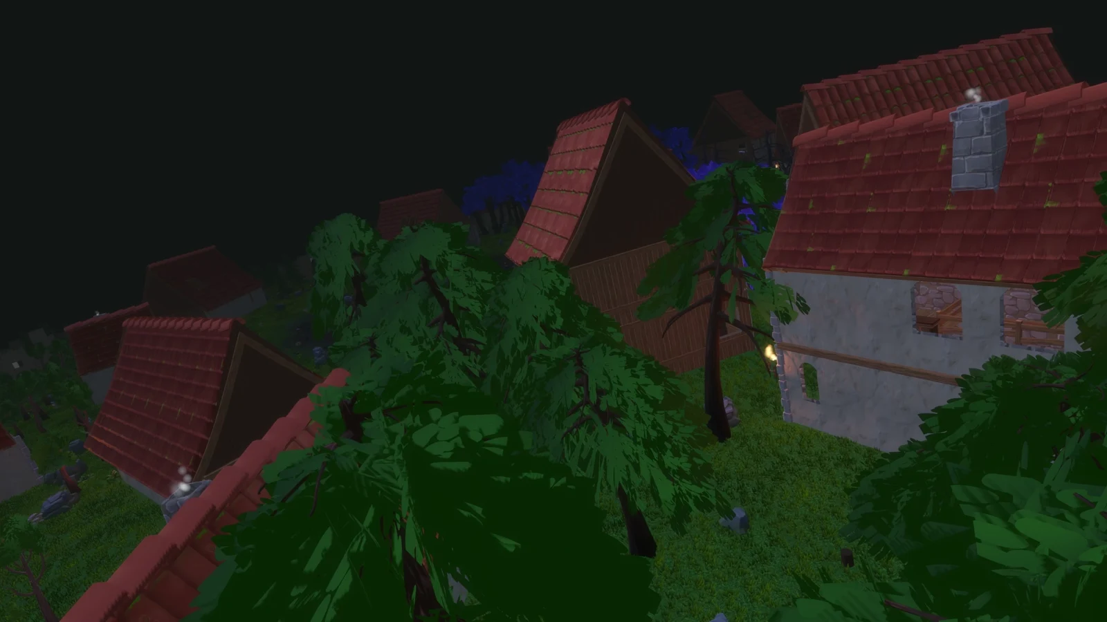 The village from Forged’s intro cinematic