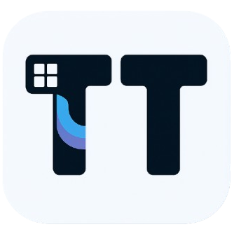 TaskbarToggle app icon with two bold T letters and a Windows key motif